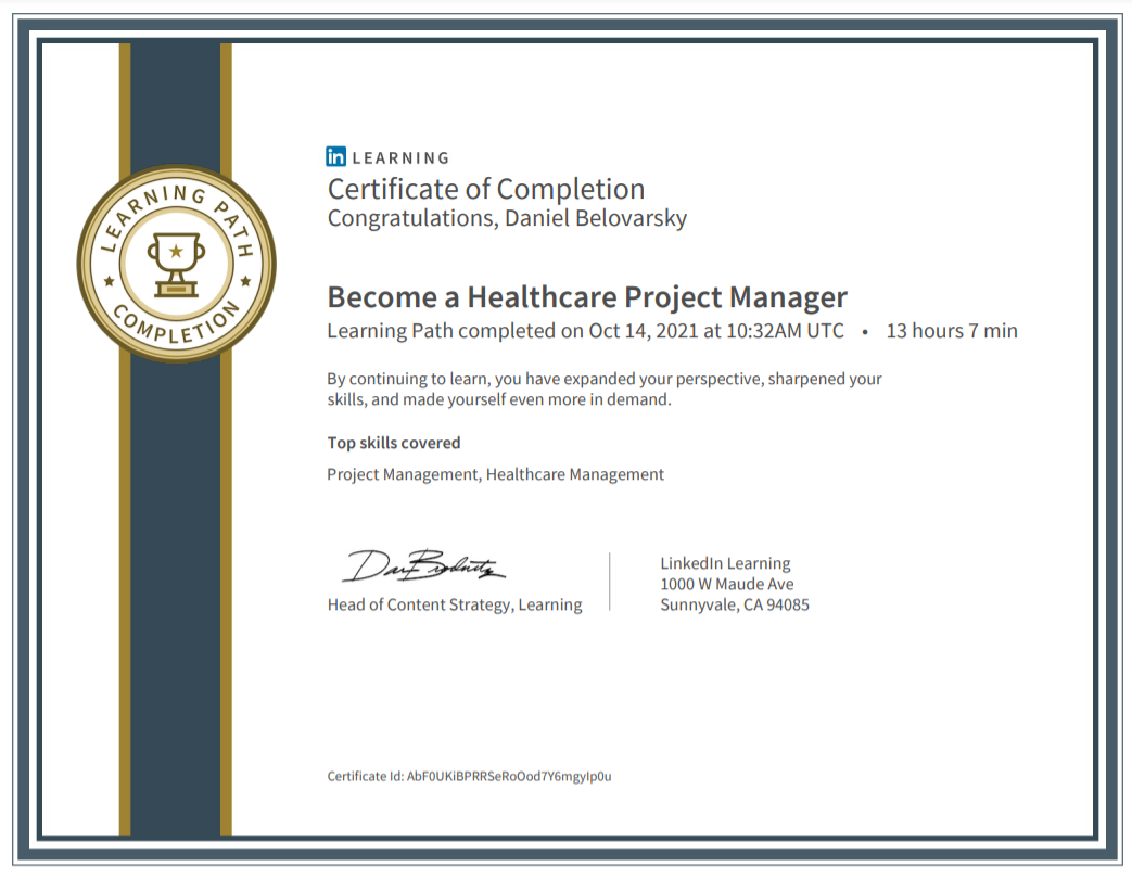 Become a Healthcare Project Manager