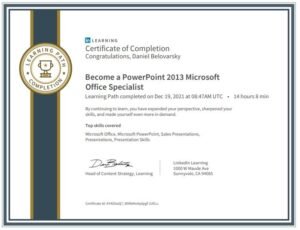 How To Become A PowerPoint 2013 Microsoft Office Specialist - Daniel ...